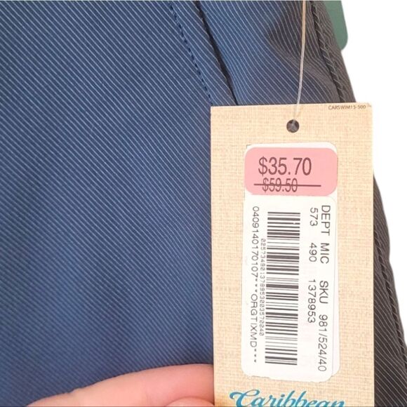 Caribbean Blue Wake Shorts NWT - Picture 4 of 5